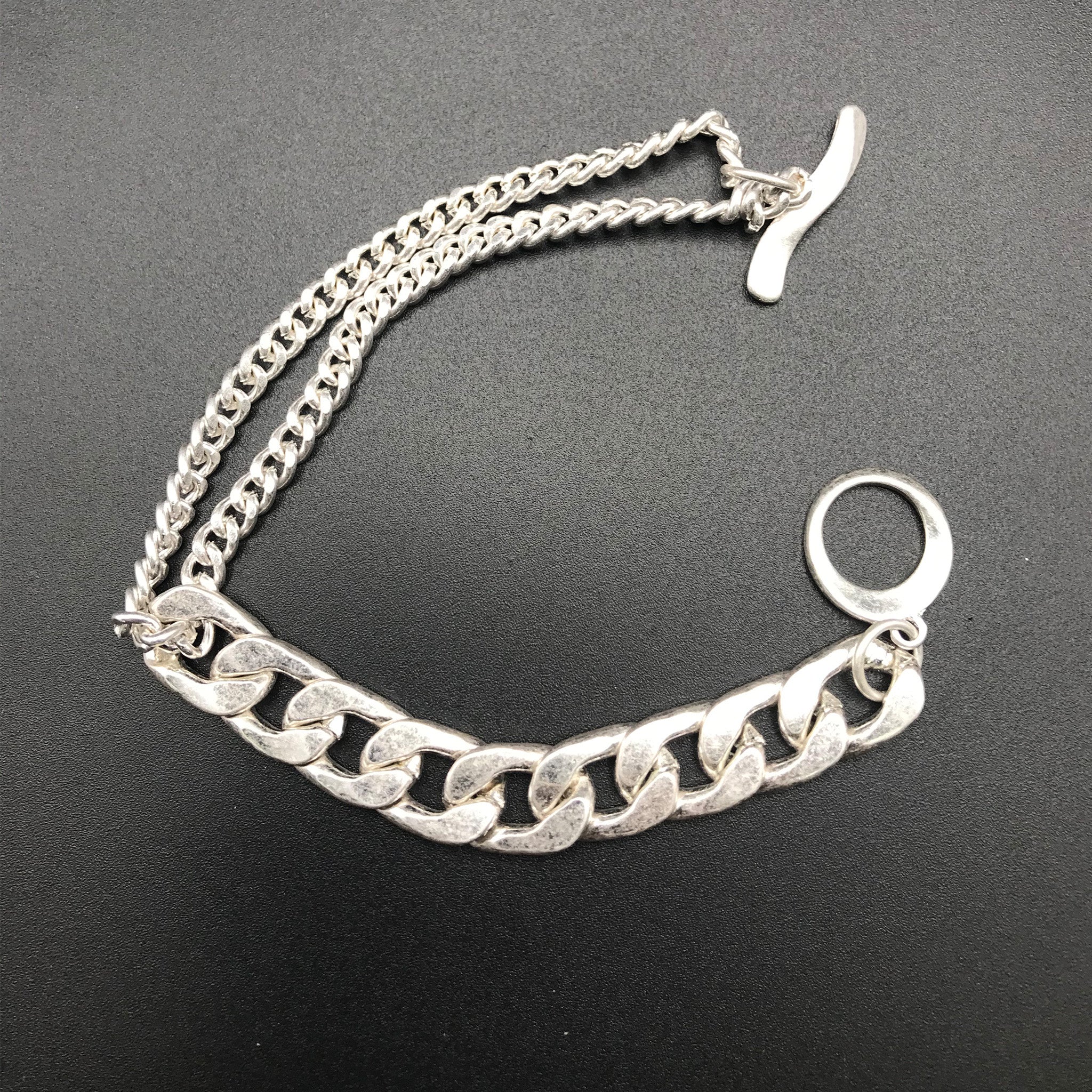 Two Type of Chains Bracelet